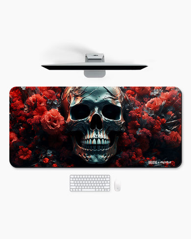 Red Petal Laugh [BREATHE] Desk Mat