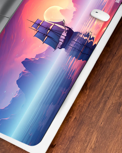 Sunset Seafarer [BREATHE] Desk Mat