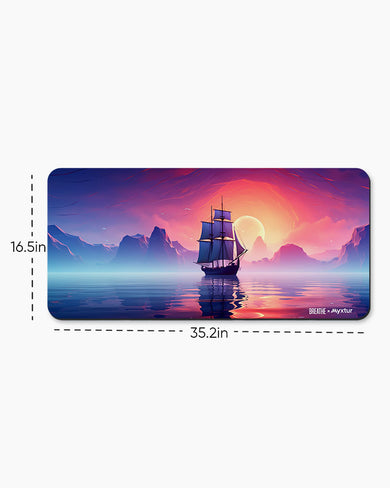 Sunset Seafarer [BREATHE] Desk Mat