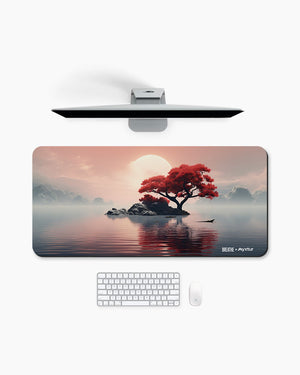 Zen Island Sunrise [BREATHE] Desk-Mat