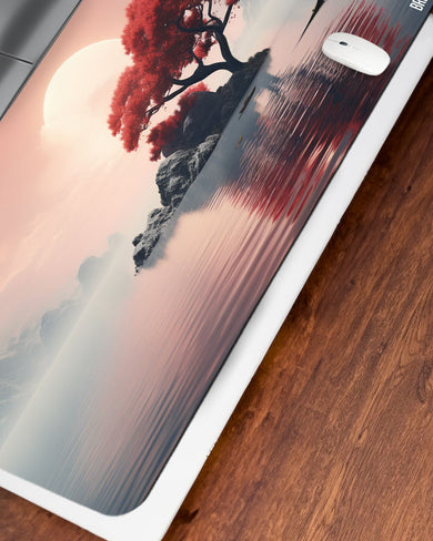 Zen Island Sunrise [BREATHE] Desk Mat