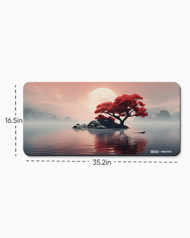 Zen Island Sunrise [BREATHE] Desk Mat