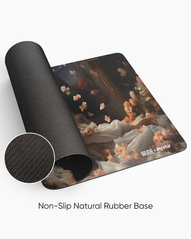 Petals and Grace [BREATHE] Desk Mat