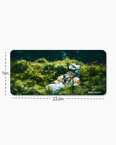 Spacefaring in the Meadow [BREATHE] Desk Mat