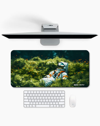 Spacefaring in the Meadow [BREATHE] Desk Mat