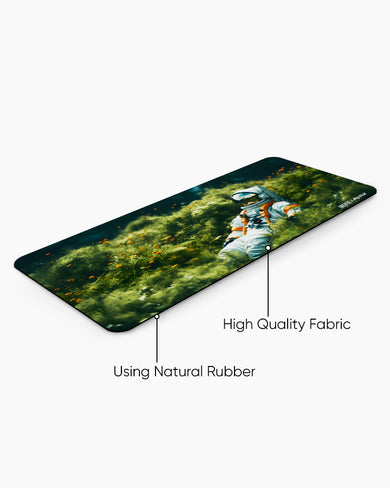 Spacefaring in the Meadow [BREATHE] Desk Mat
