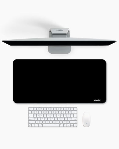 All Black Desk Mat