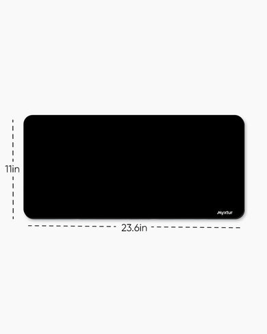 All Black Desk Mat