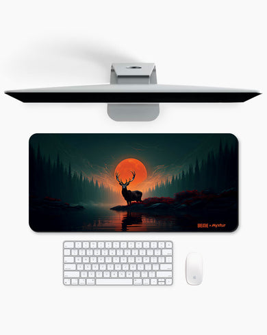 Aurora Antler [BREATHE] Desk Mat