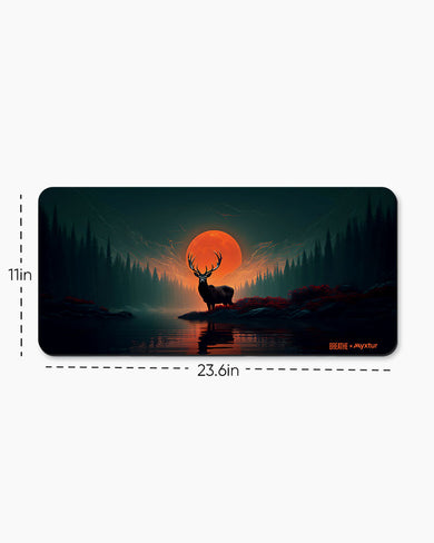 Aurora Antler [BREATHE] Desk Mat