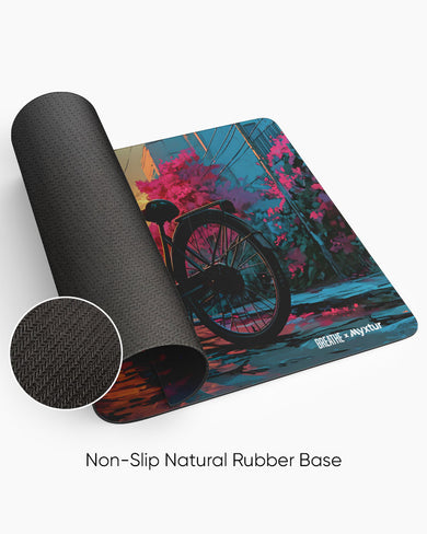 Blossom Cycle [BREATHE] Desk Mat