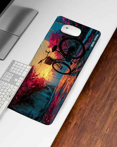 Blossom Cycle [BREATHE] Desk Mat