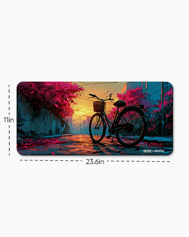 Blossom Cycle [BREATHE] Desk Mat
