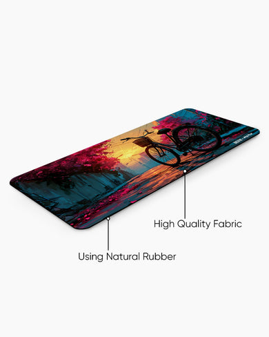 Blossom Cycle [BREATHE] Desk Mat