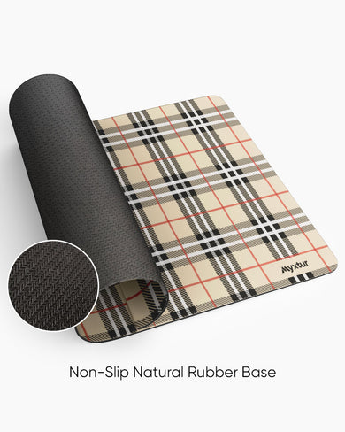 Tartan Knit Desk Mat