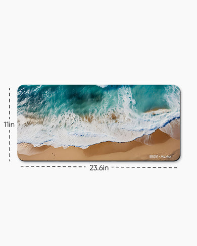 Wave Symphony [BREATHE] Desk Mat