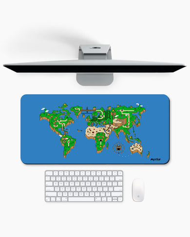 Pixel World Desk Mat