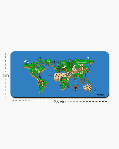 Pixel World Desk Mat