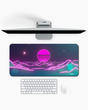 Retro Wave Fusion Gaming Desk Mat M 1