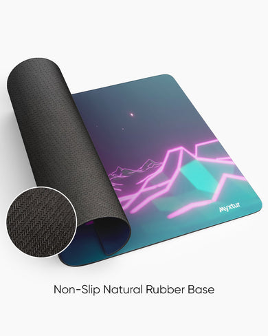 Retro Wave Fusion Desk-Mat