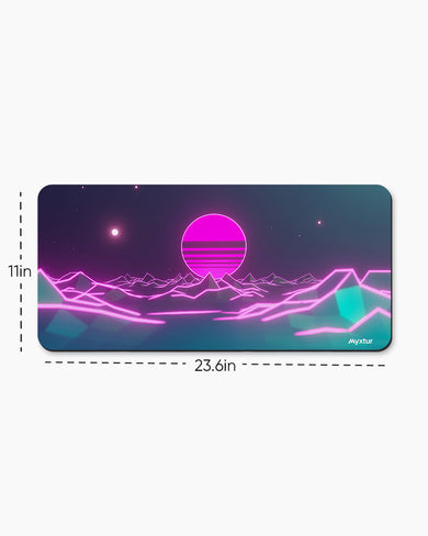 Retro Wave Fusion Desk-Mat