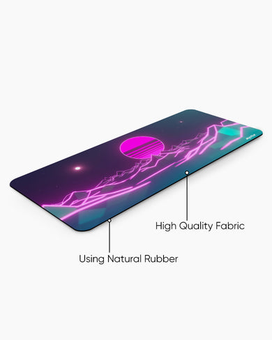 Retro Wave Fusion Desk-Mat