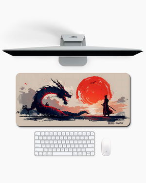 Dragon Samurai  Gaming Desk Mat M 1