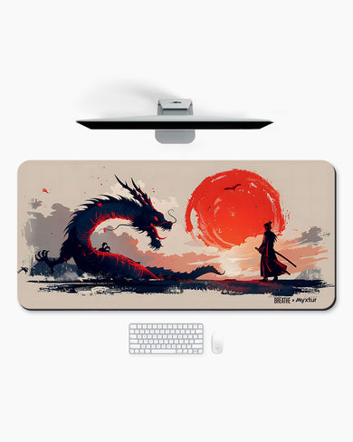 Dragon Samurai [BREATHE] Desk Mat