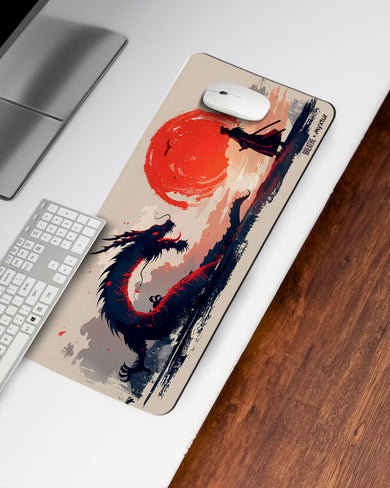 Dragon Samurai [BREATHE] Desk Mat