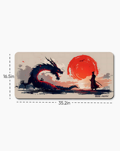 Dragon Samurai [BREATHE] Desk Mat