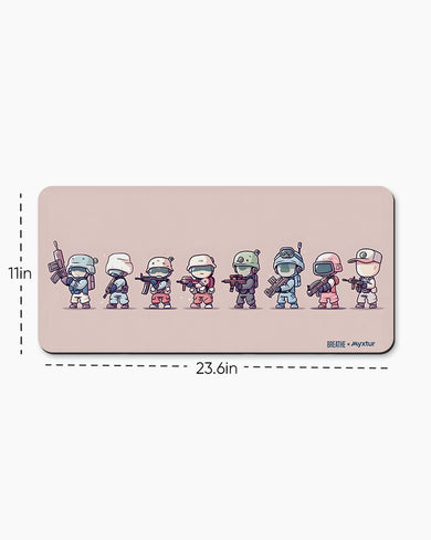 Kawaii Army [BREATHE] Desk Mat