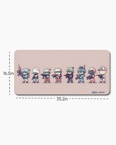 Kawaii Army [BREATHE] Desk Mat