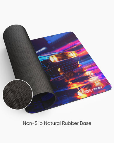 Turbo Neon [BREATHE] Desk Mat