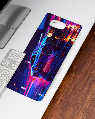 Turbo Neon [BREATHE] Desk Mat