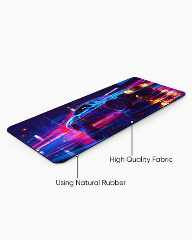 Turbo Neon [BREATHE] Desk Mat