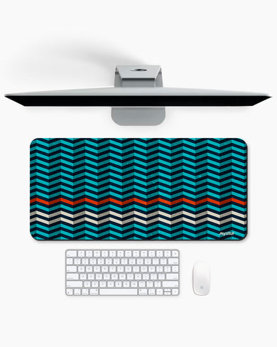 Ridges On Waves Desk Mat