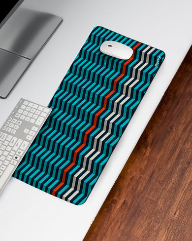 Ridges On Waves Desk Mat