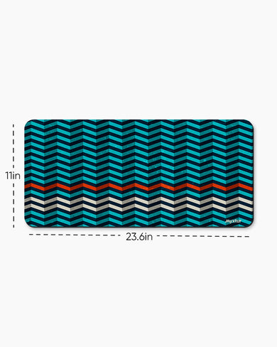 Ridges On Waves Desk Mat