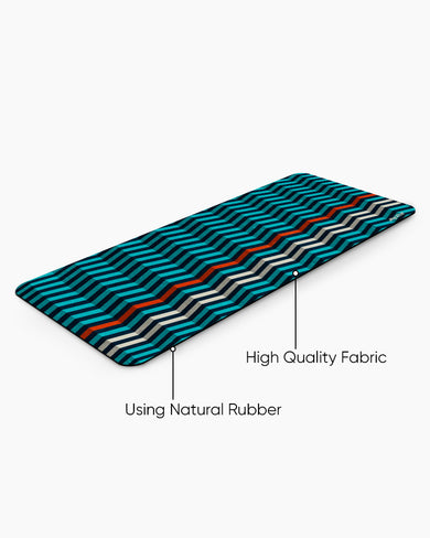 Ridges On Waves Desk Mat