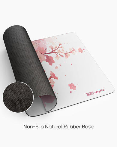 Scarlet Petals [BREATHE] Desk Mat
