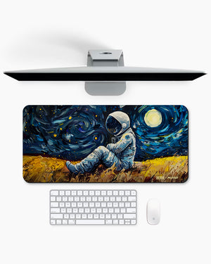Starry Night  Astronaut  Gaming Desk Mat M 1