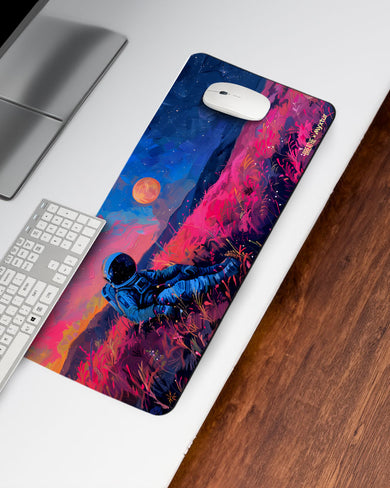 Starry Night in Neon [BREATHE] Desk Mat