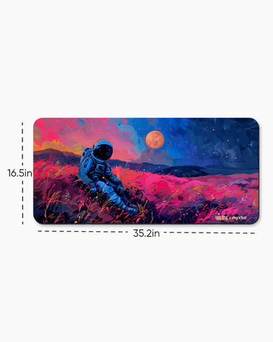 Starry Night in Neon [BREATHE] Desk Mat