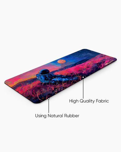 Starry Night in Neon [BREATHE] Desk Mat