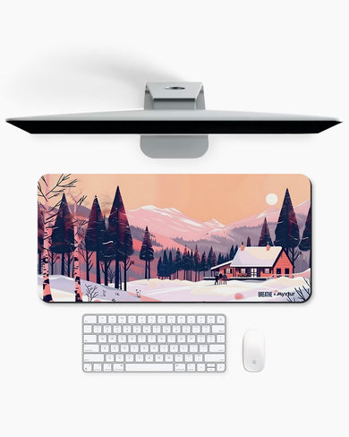 Swiss Ski Lodge [BREATHE] Desk Mat