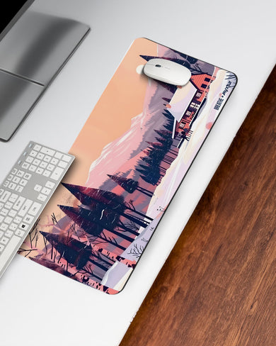 Swiss Ski Lodge [BREATHE] Desk Mat
