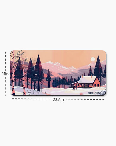 Swiss Ski Lodge [BREATHE] Desk Mat