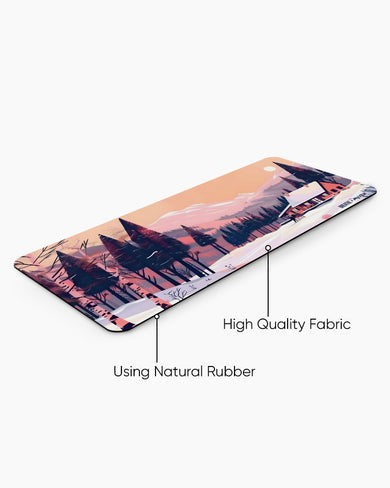 Swiss Ski Lodge [BREATHE] Desk Mat
