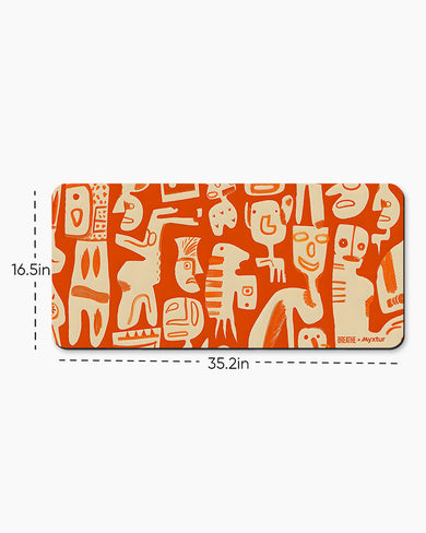 Tribal Art [BREATHE] Desk Mat