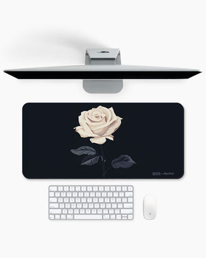 White Rose  Gaming Desk Mat M 1